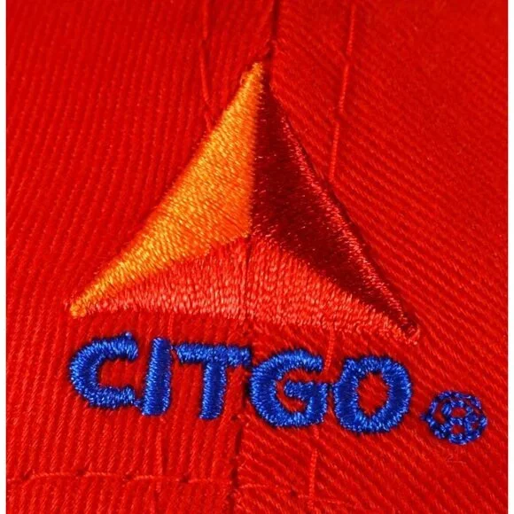 Citgo Red Adjustable Baseball Cap With Embroidered Logo For Adults - Picture 5 of 8